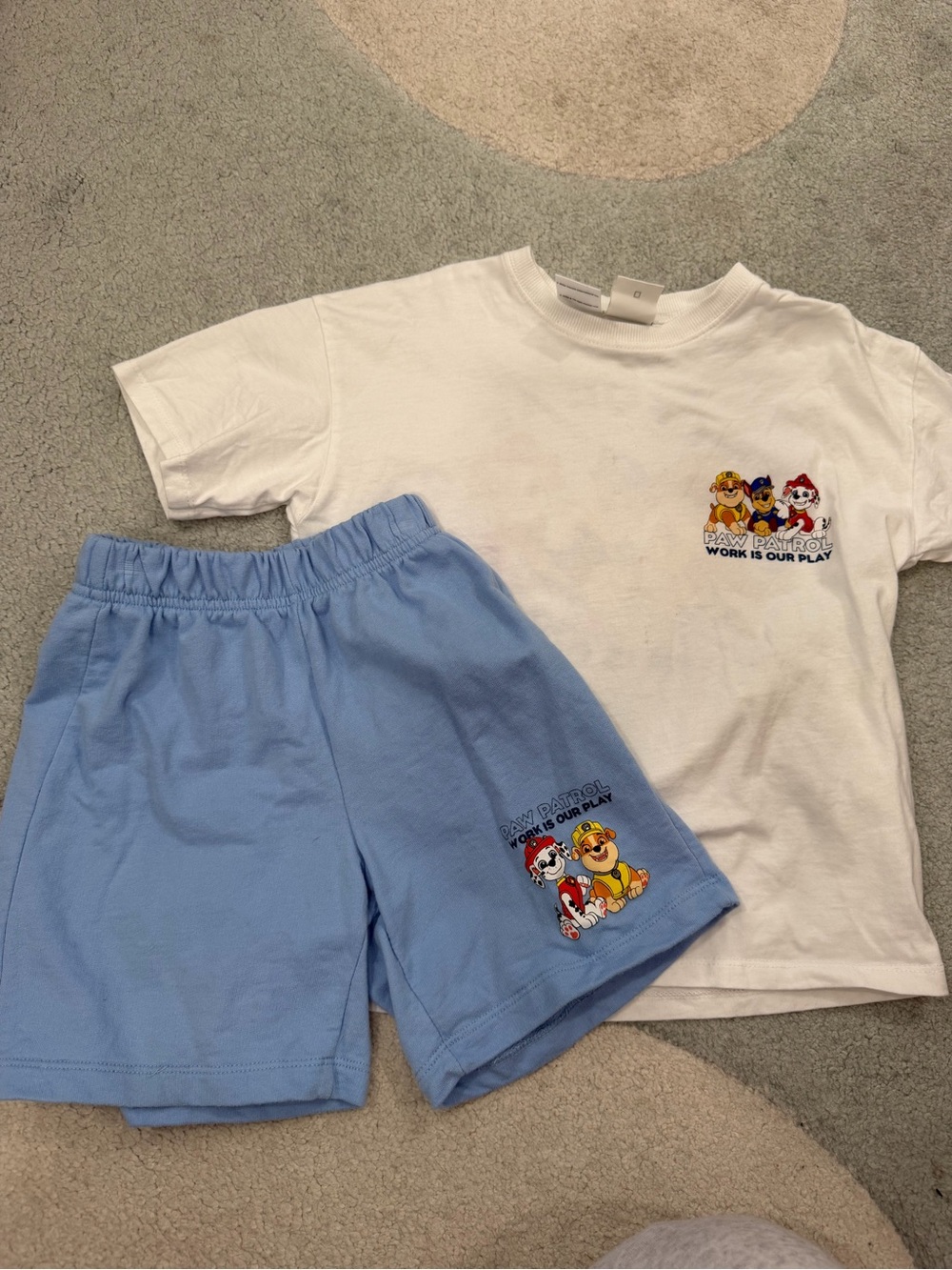 Zara toddler Paw Patrol matching short set 6T